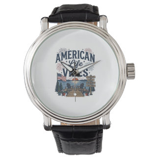 American Life Vibes Patriotic Lake Vector Shirt_1 Watch
