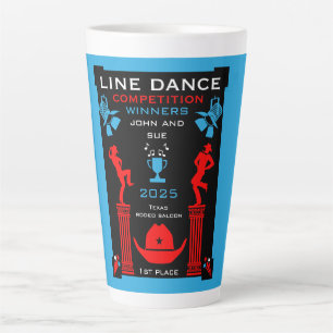 American Line Dancing Competition Latte Mug