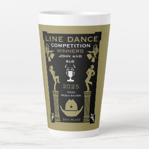 American Line Dancing Competition Latte Mug