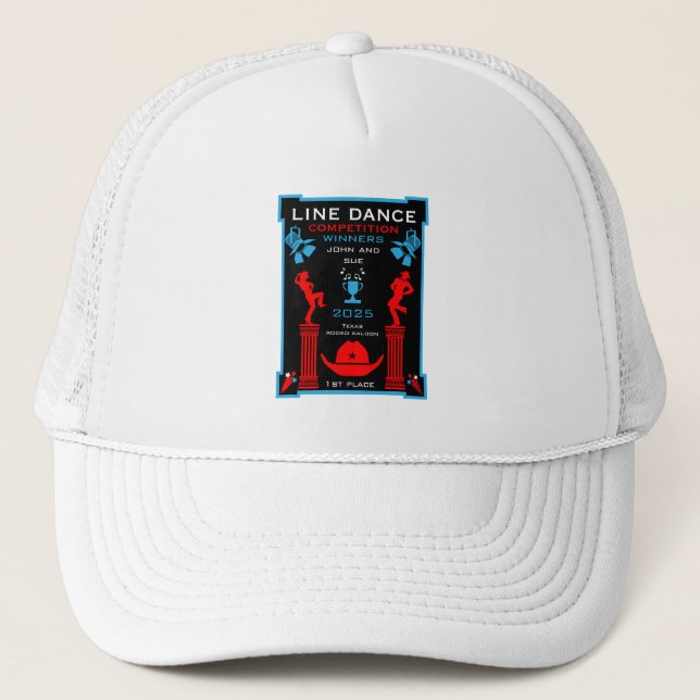 American Line Dancing Competition Trucker Hat (Front)
