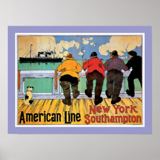 American Line Poster