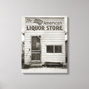 American Liquor Store, 1943 Canvas Print