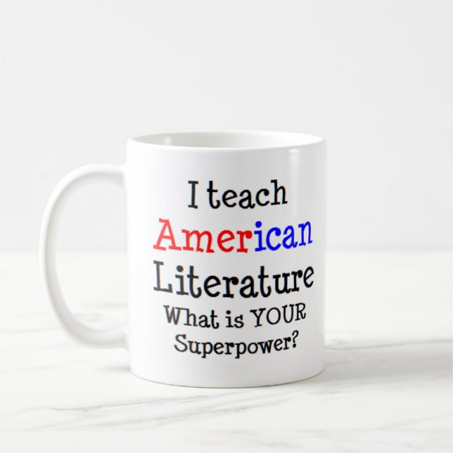 american literature teach coffee mug (Left)