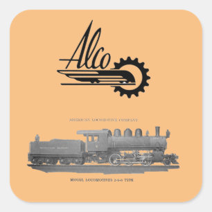  American locomotive company    mogul              Square Sticker