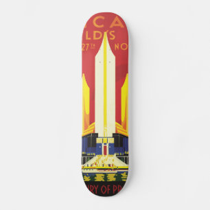 American logo travel poster skateboard