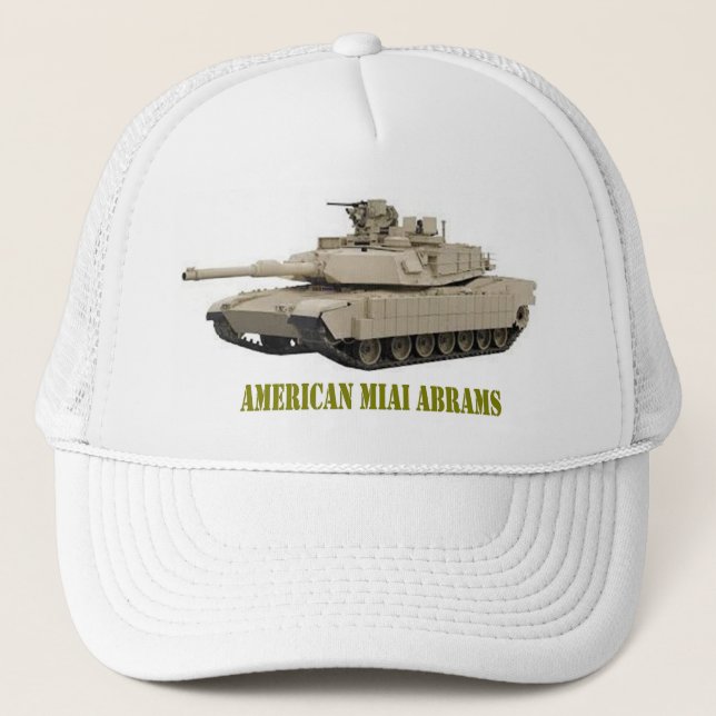 AMERICAN M1A1 ABRAMS  TANK TRUCKER HAT (Front)