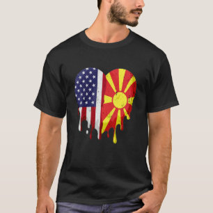American Macedonian Heritage Month Macedonia Flag T-Shirt