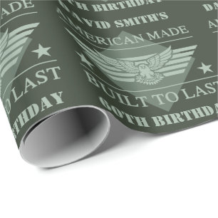 American Made 60th Birthday Wrapping Paper