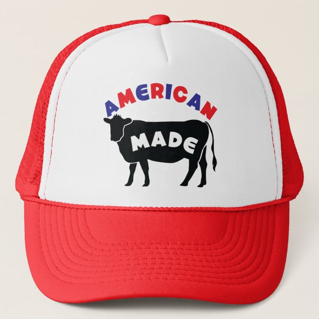 American made beef trucker hat (Front)