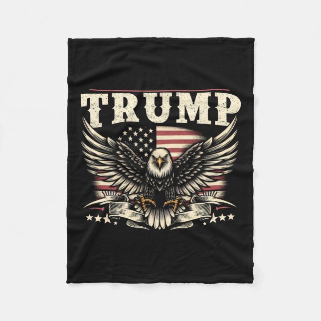American Made Trump Merchandise  Fleece Blanket (Front)