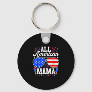 American mama 4th of july sunglasses family key ring