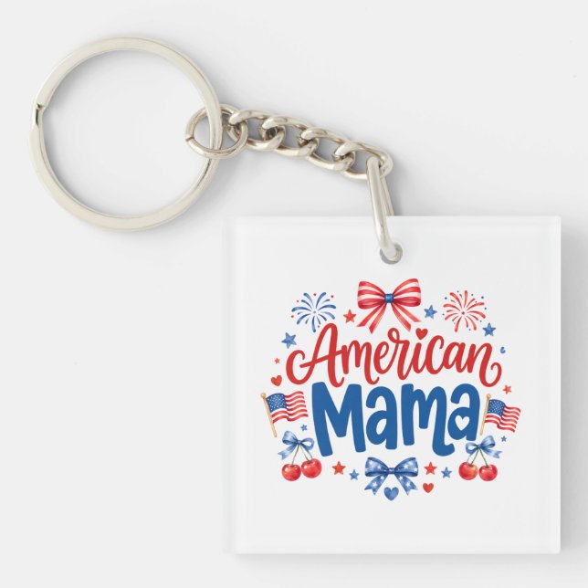 American Mama Key Ring (Front)