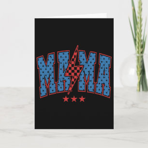 American Mama Lignting Bolt, Mama And Mini 4th Of Card