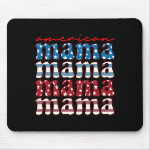 American mama matching family 4th of july american mouse pad