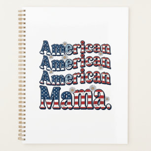 American Mama Patriotic Vintage Engraving Shirt De Planner