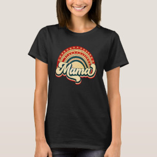 American Mama Rainbow American Flag Patriotic 4th T-Shirt