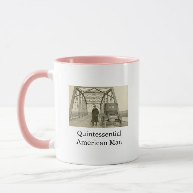 American Man Real Photo Coffee Mug (Left)