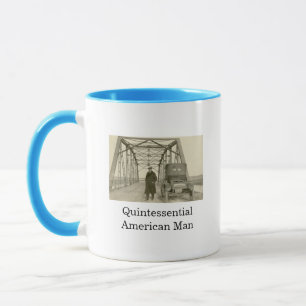 American Man Real Photo Coffee Mug