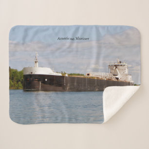 American Mariner sherpa blanket