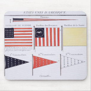 American Maritime Flags and Pennants, from a Frenc Mouse Pad
