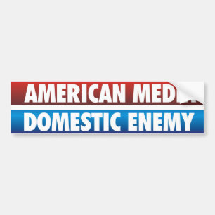 American Media - Domestic Enemy Bumper Sticker