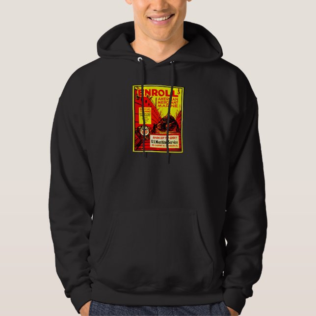 American Merchant Marine - Enrol Today Hoodie (Front)