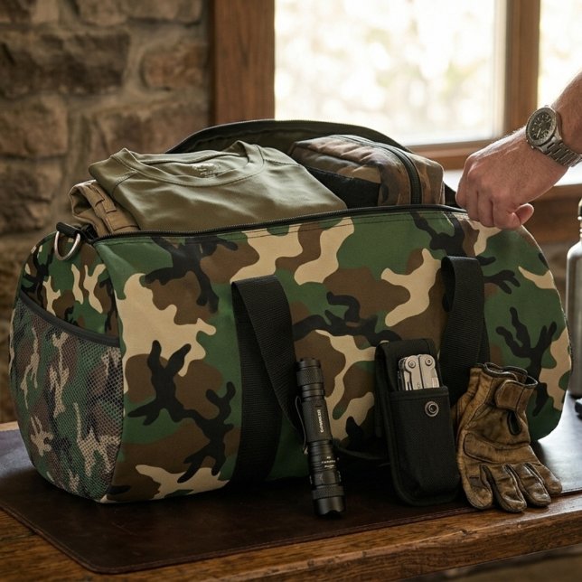 American Military Camouflage Pattern Duffle Bag (Creator Uploaded)