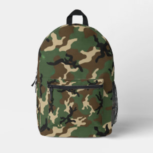 American Military Camouflage Pattern Printed Backpack