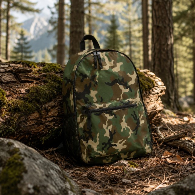 American Military Camouflage Pattern Printed Backpack (Creator Uploaded)