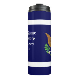 American Military Defence emblem - personalise  Thermal Tumbler
