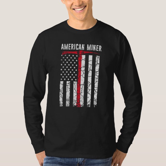 American Miner Coal Gold T-Shirt (Front)