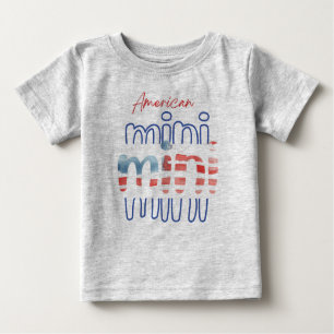 American Mini 4th of July Patriotic Baby T-Shirt