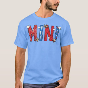 American Mini Red White And Blue Grandma Life 4th T-Shirt