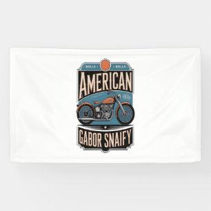 American Motorcycle Vintage Banner