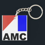 American Motors Keychain<br><div class="desc">Representing the last independent car company,  this keychain is useful to remember which car the keys go to.</div>