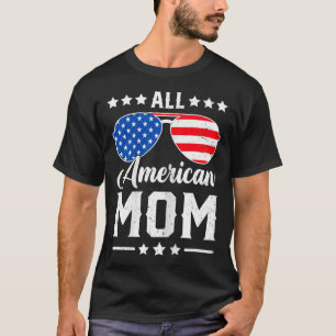 American Mum 4th Of July Funny Patriotic Usa Match T-Shirt