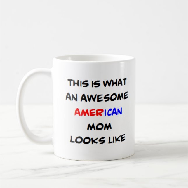american mum, awesome coffee mug (Left)