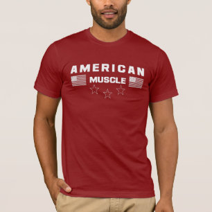American Muscle American Flags Muscle fitness Gym T-Shirt