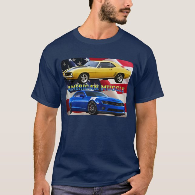 American Muscle Camaro Flag Shirt (Front)