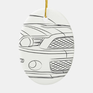 American muscle car ceramic tree decoration