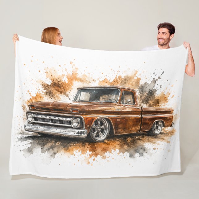 American Muscle Car Fleece Blanket (In Situ)