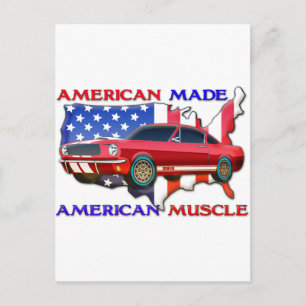 American Muscle Car Postcard