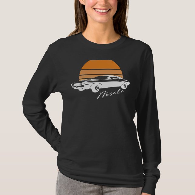 American Muscle Car Shirt – Men Women Adults Kids  (Front)