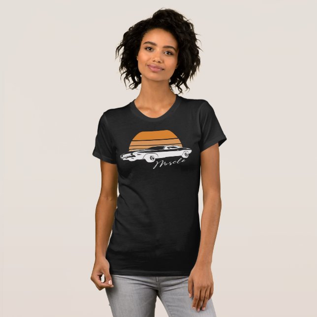 American Muscle Car Shirt – Men Women Adults Kids  (Front Full)