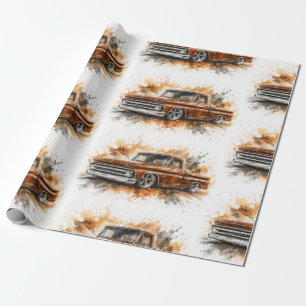American Muscle Car Wrapping Paper
