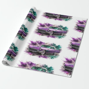 American Muscle Car Wrapping Paper
