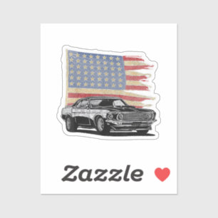 American Muscle Sports Car Muscle Car Flag