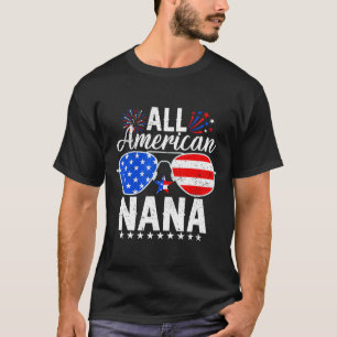 American Nana Funny 4th Of July Family Matching 1  T-Shirt