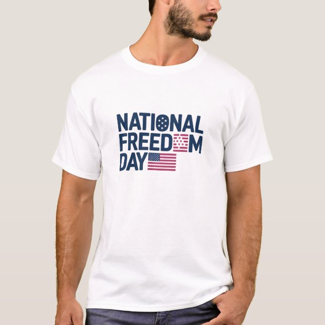 American National Freedom Day T-shirt Design (Front)