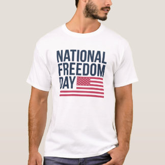 American National Freedom Day T-shirt Design